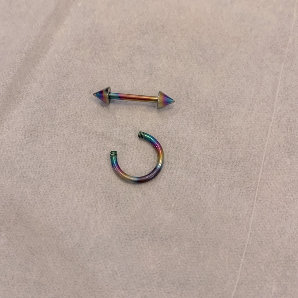 Metallic Belly Ring Set - Picture 2 of 2